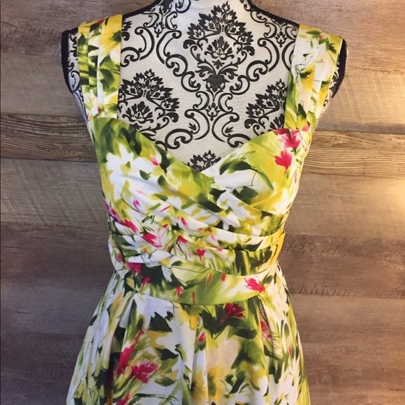 ⭐️SOLD⭐️Beauty!! Springtime Tea Length Pocket Dre - Picture 2 of 4